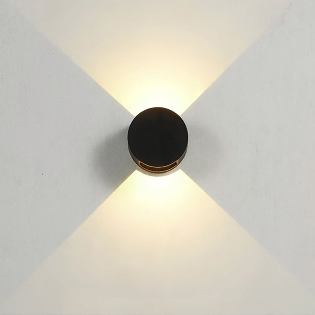 Round Up Down Waterproof LED Outdoor Wall Light Aluminum