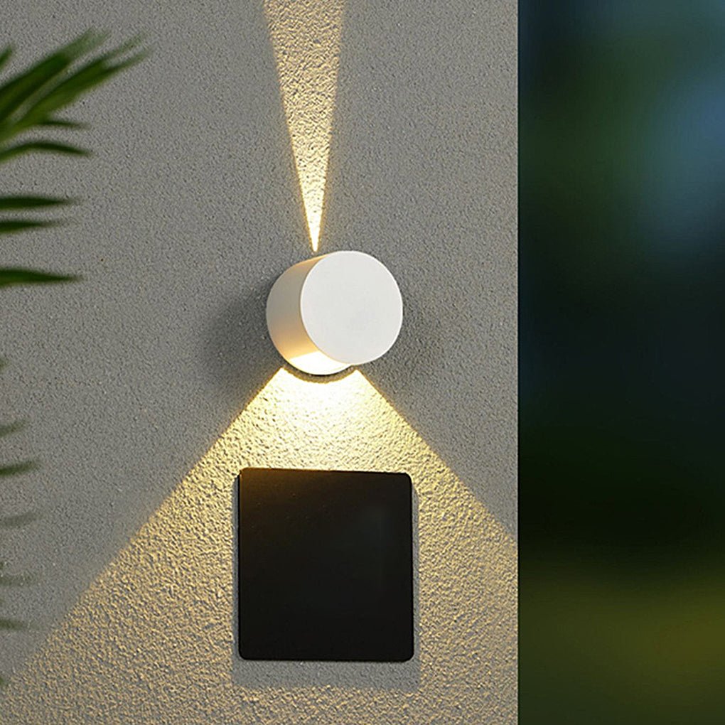 Round Up Down Waterproof LED Outdoor Wall Light Aluminum