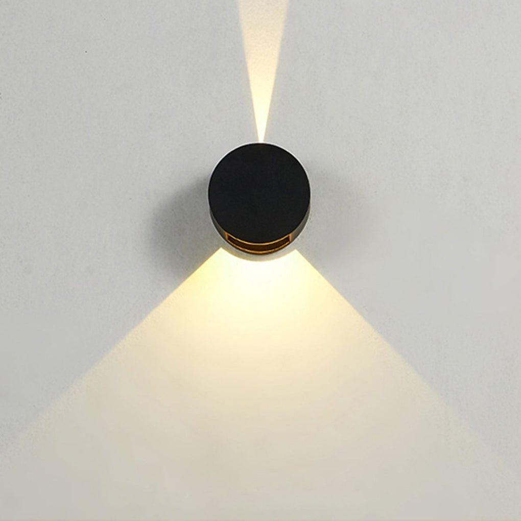 Round Up Down Waterproof LED Outdoor Wall Light Aluminum