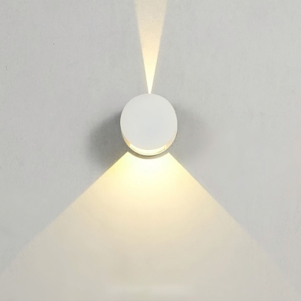 Round Up Down Waterproof LED Outdoor Wall Light Aluminum