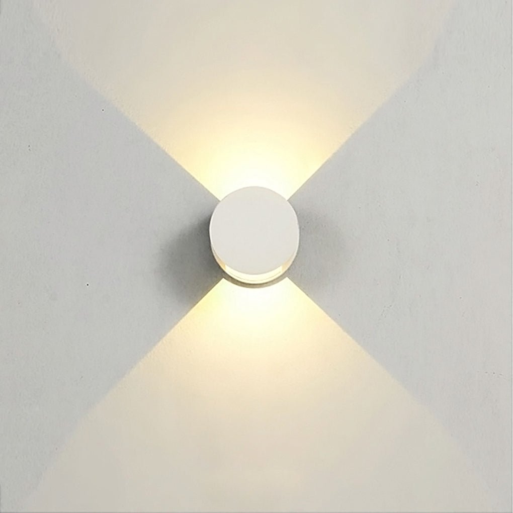 Round Up Down Waterproof LED Outdoor Wall Light Aluminum