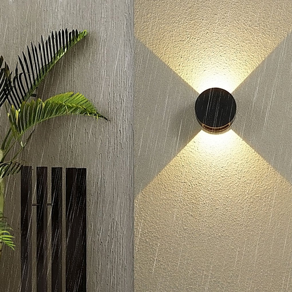 Round Up Down Waterproof LED Outdoor Wall Light Aluminum