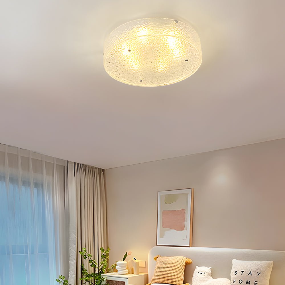 Modern Water Ripple Acrylic Flush Mount Ceiling Light