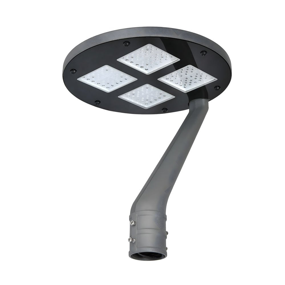 Modern Round Aluminum LED Post Top Light - Black Finish