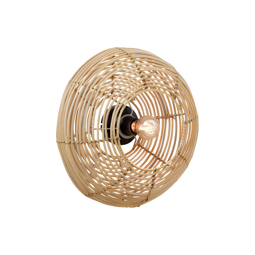 Woven Wabi-Sabi Pendant Light & Wall Sconce – Modern Minimalist
