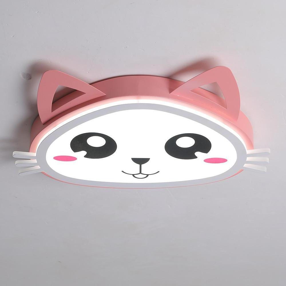 Kitten Flush Mount LED Ceiling Light for Kids & Baby Rooms