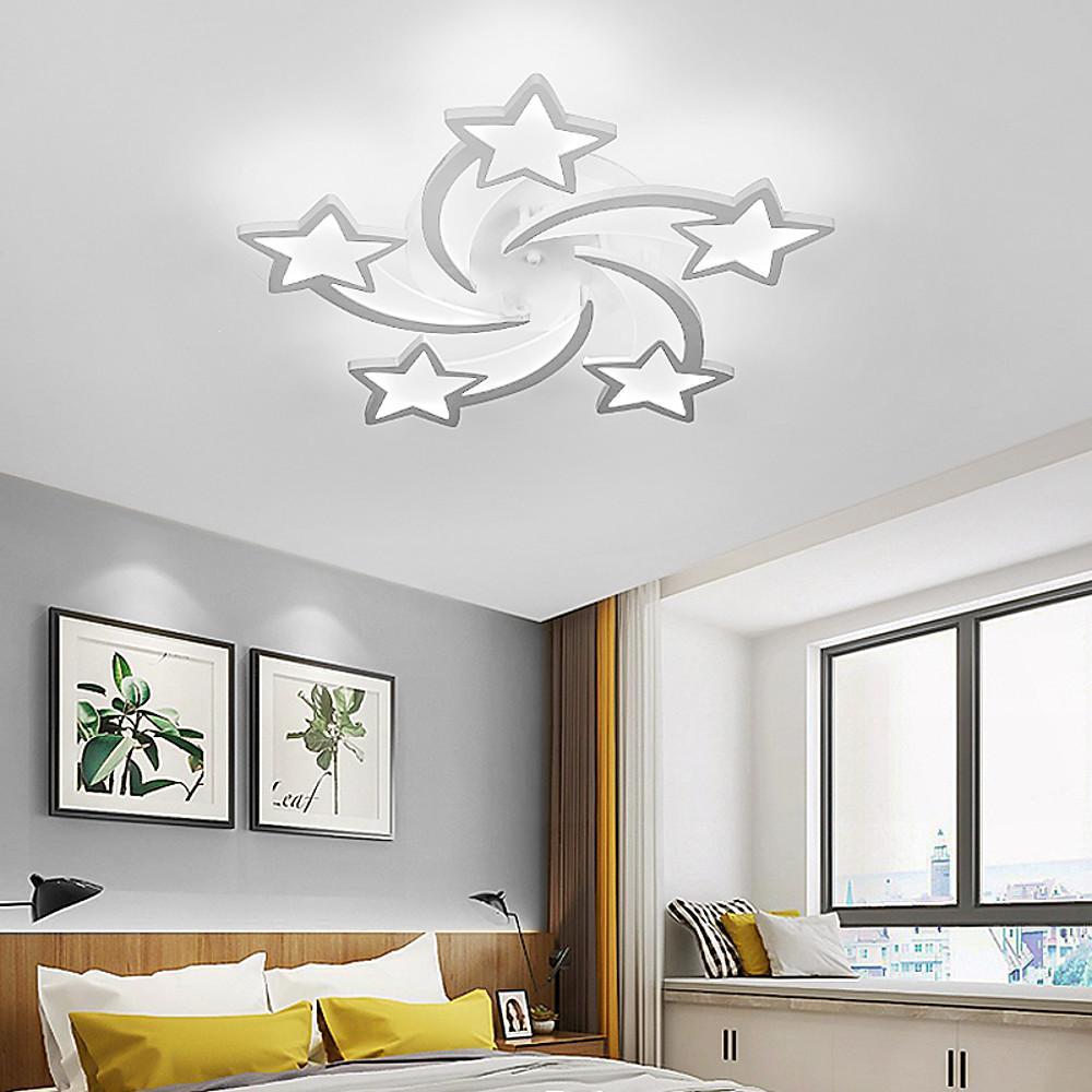 Shooting Stars Flush Mount Ceiling Light - LED Dimmable White