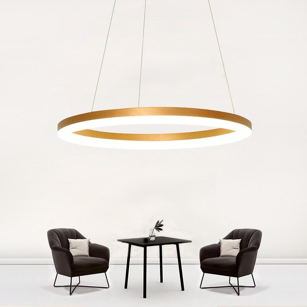 Slimline Circular LED Chandelier Dimmable Modern Ceiling Light