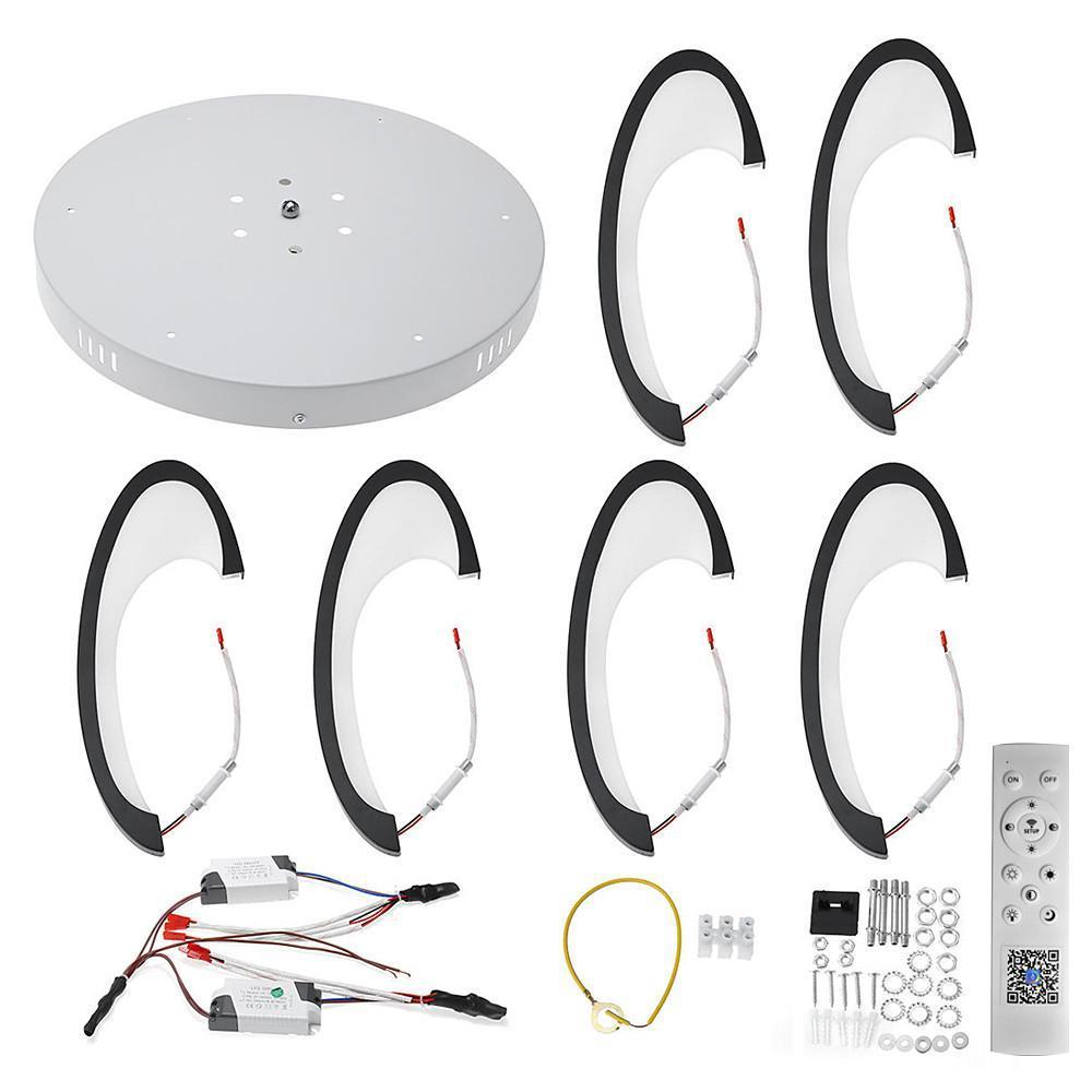 Geometric Flush Mount Ceiling Light | Modern Acrylic LED Dimmable
