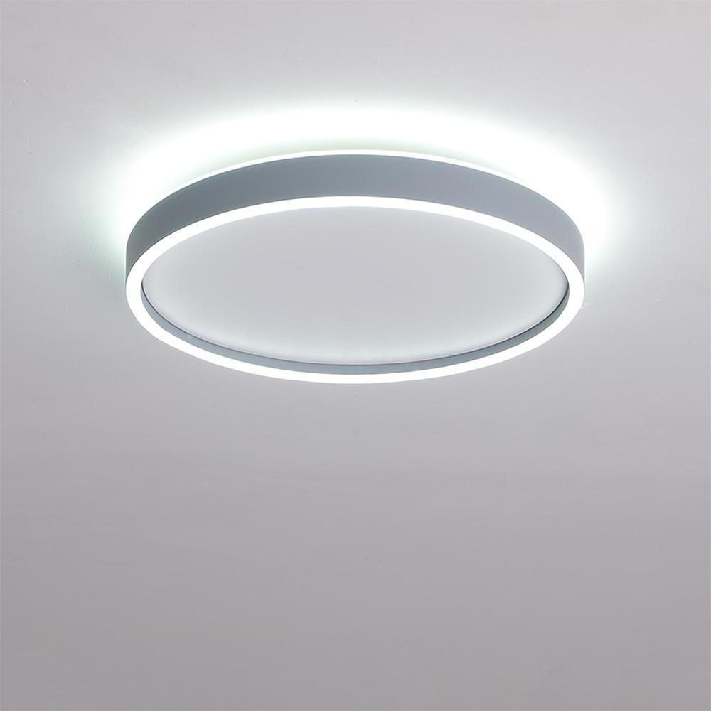 Modern Circular Metal Flush Mount LED Ceiling Light