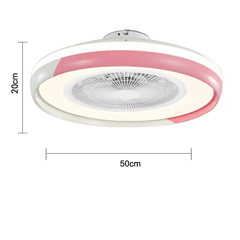 Dimmable Bladeless Ceiling Fan with LED Light and Remote Control