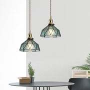Nordic Glass Lantern Pendant Light – Vintage Ambient Ceiling Fixture