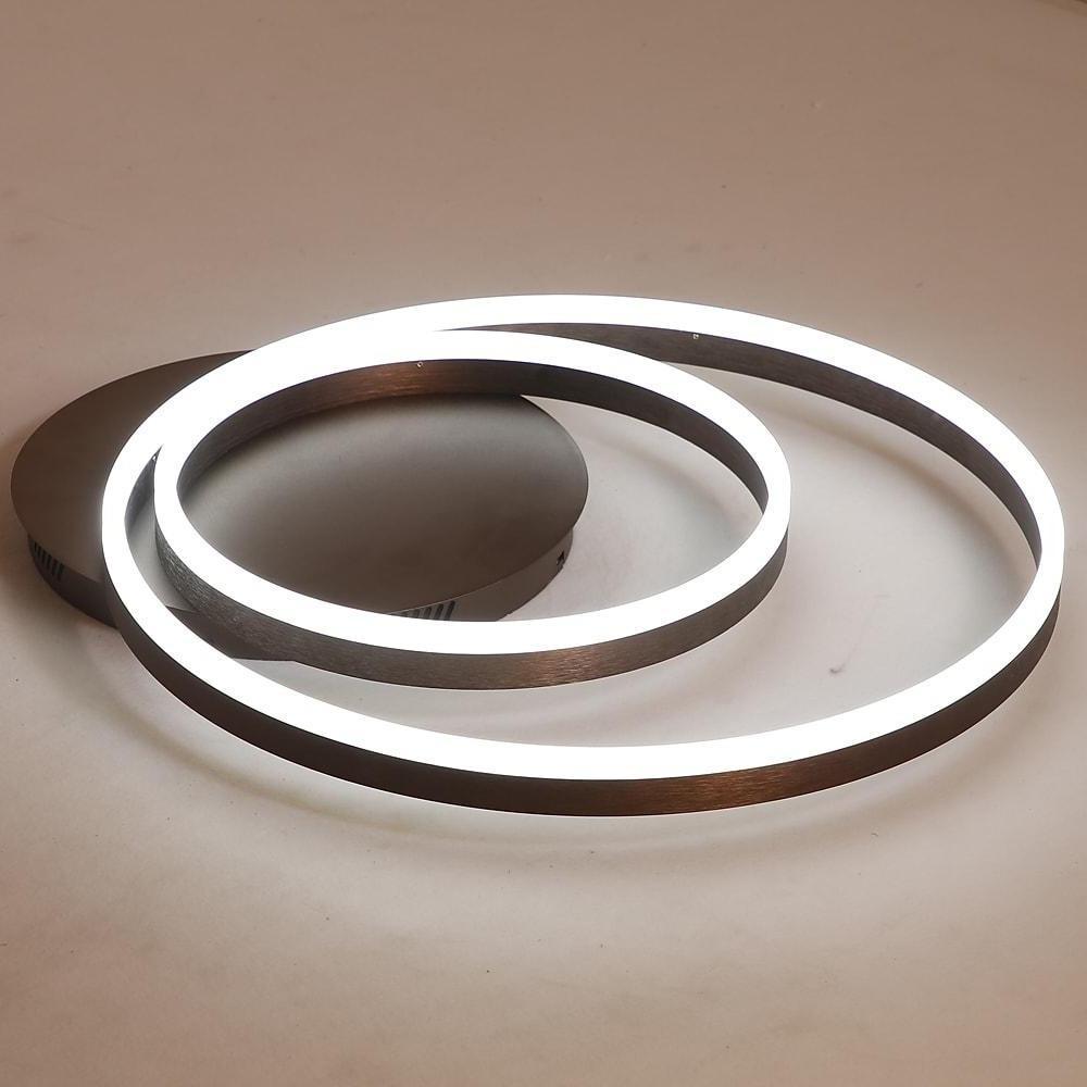 Dimmable LED Flush Mount Ceiling Light with Remote - Modern Design