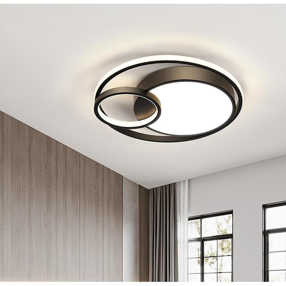 3 Circle Nordic LED Flush Mount Ceiling Light - Modern Metal Design