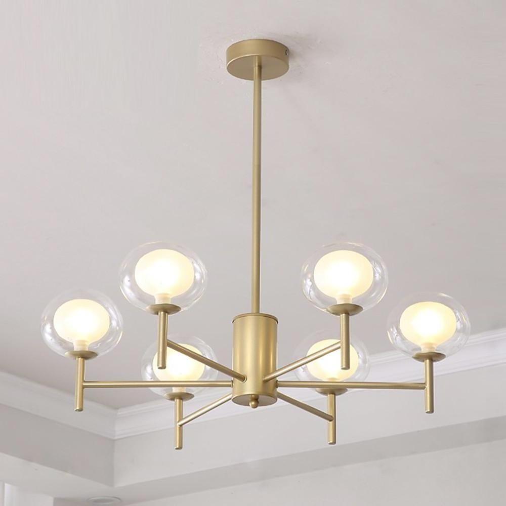 Sputnik Chandelier 18-Light Glass Bubble Industrial Modern Pendant