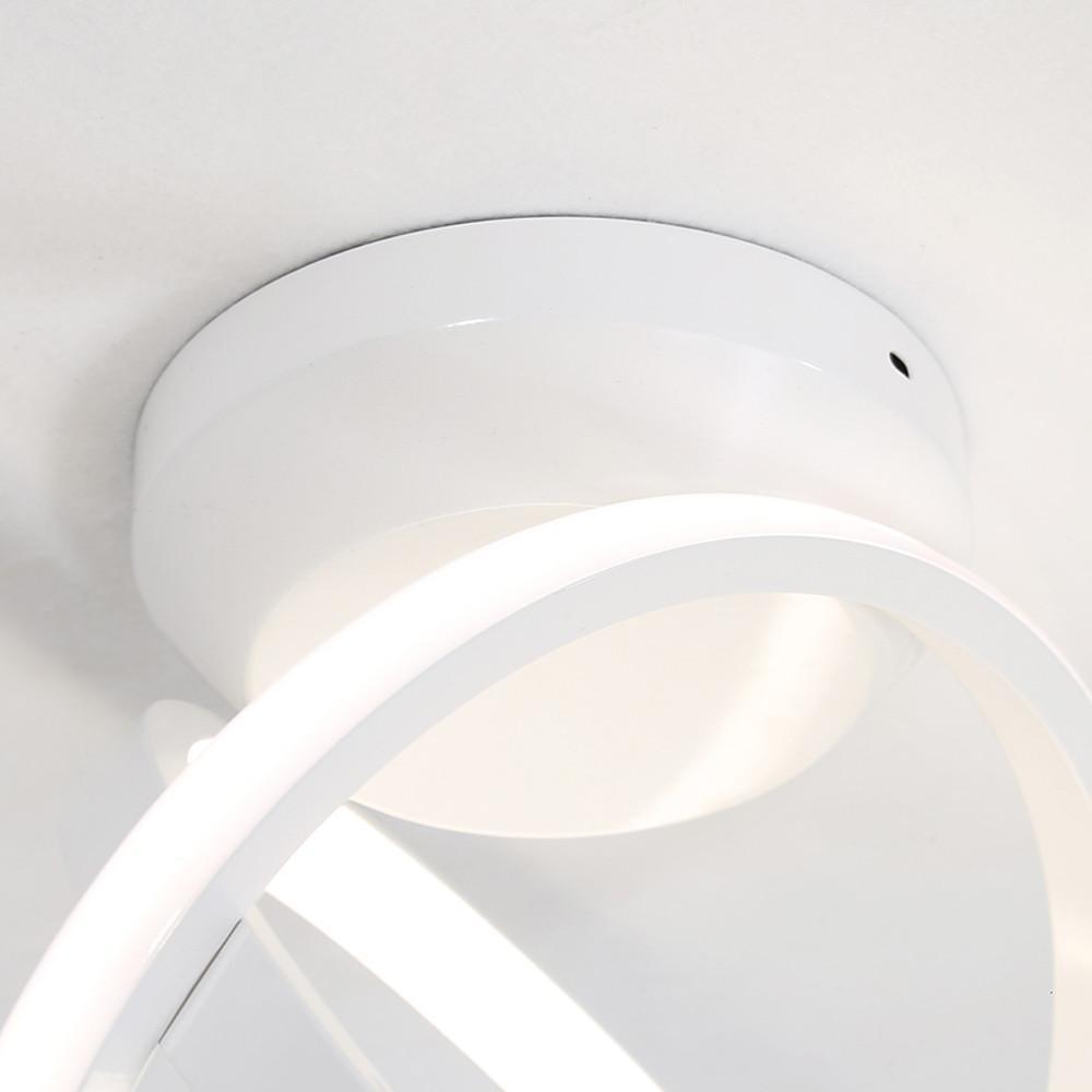 Modern LED Flush Mount Ceiling Light with Interlaced Rings