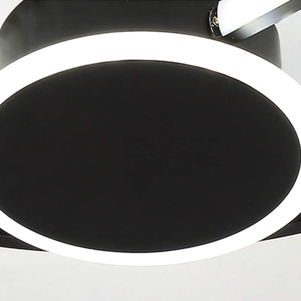 Modern Oval LED Flush Mount Ceiling Light - Metal Finish
