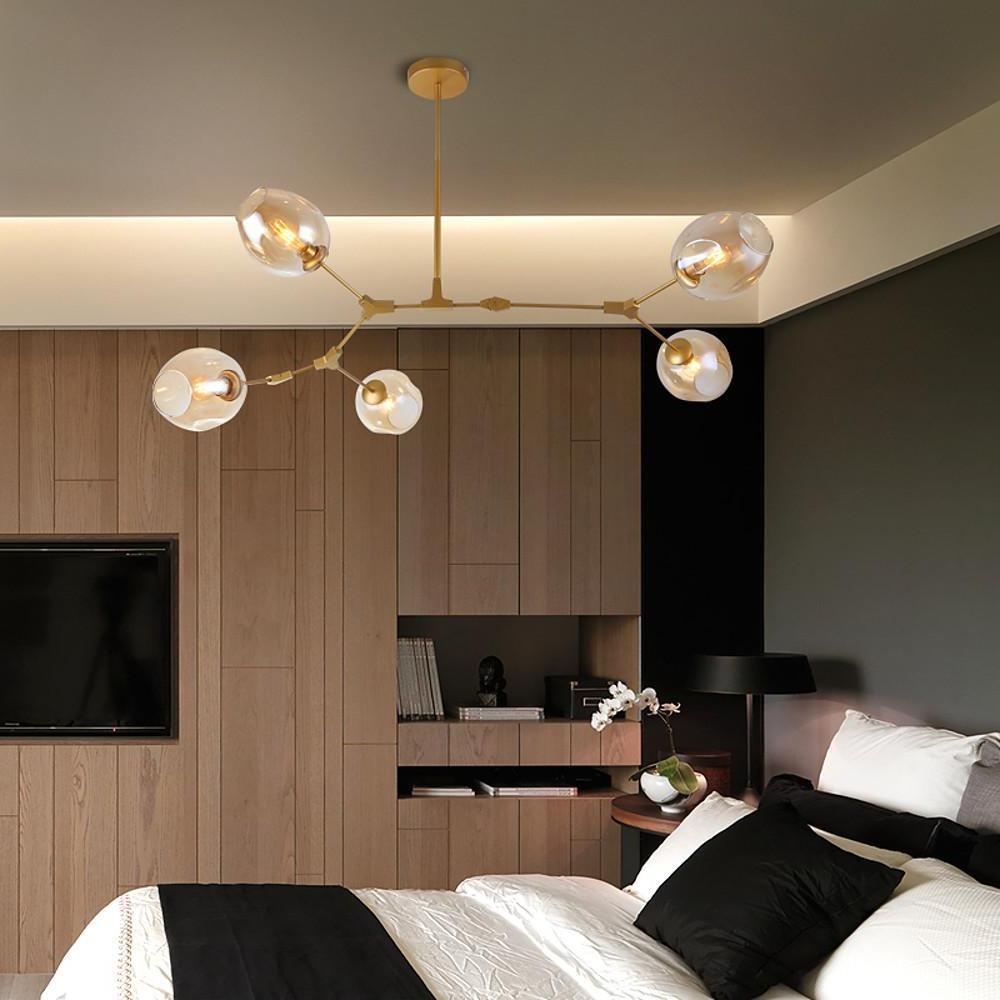 Bubble Sputnik Chandelier - 5 to 11 Lights, Gold Finish