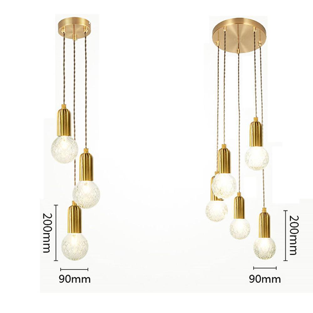 Modern Acrylic Bubble Globe LED Pendant Light Cluster Island Lamp