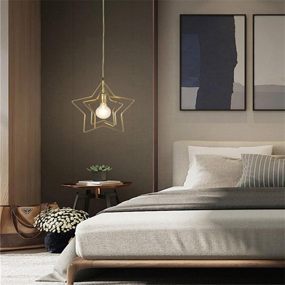 Multi Star Geometric Pendant Light - Modern Metal Hanging Fixture