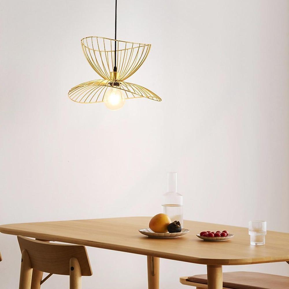 Vintage Double Wire Basket Metal Pendant Light