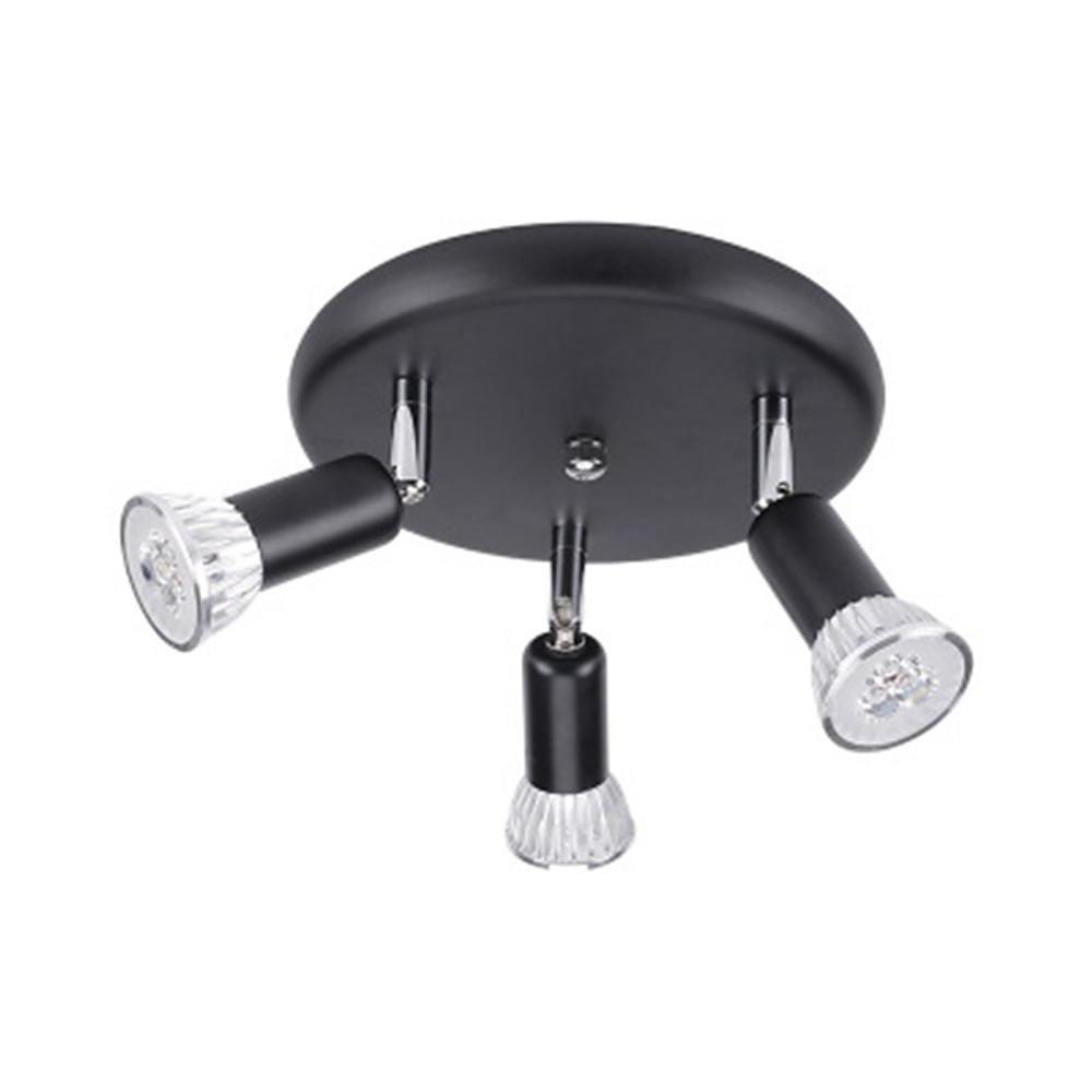 3-Light Geometric Metal Flush Mount Ceiling Light - Modern Industrial