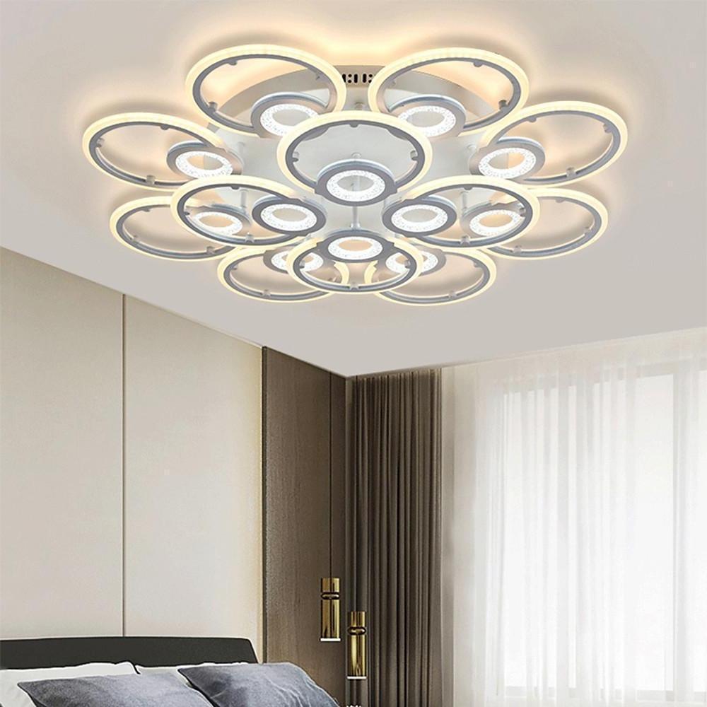 Nordic Geometric Metal Ring Flush Mount LED Ceiling Light