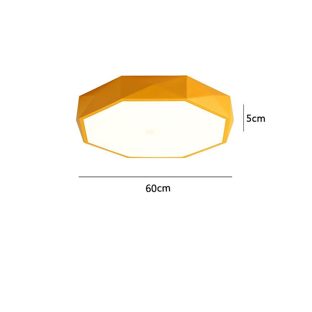 Octagonal LED Flush Mount Ceiling Light – Modern Kids Bedroom