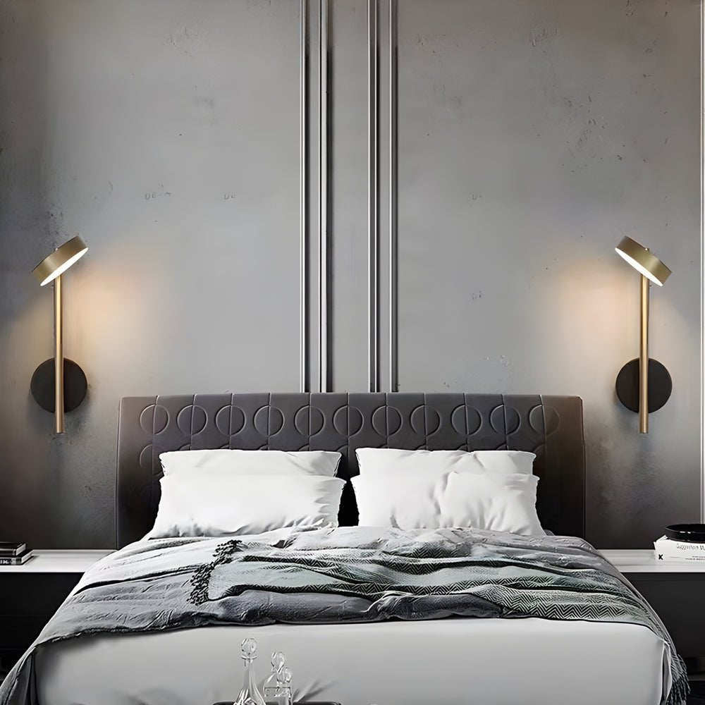 Adjustable Round LED Aluminum Wall Sconce - Modern Nordic Design