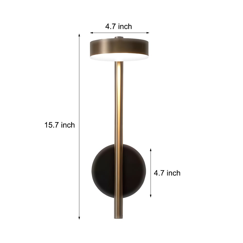 Adjustable Round LED Aluminum Wall Sconce - Modern Nordic Design