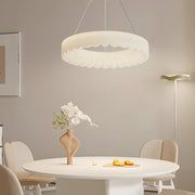 Modern Ring Pendant Light with Three-Step Dimming & Adjustable Cord