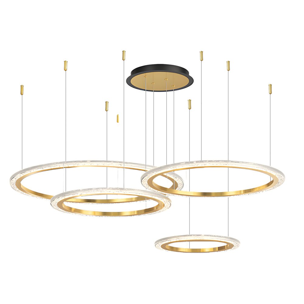 Modern Ring Ceiling Light with Three-Step Dimming