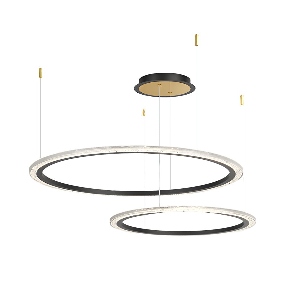 Modern Ring Ceiling Light with Three-Step Dimming