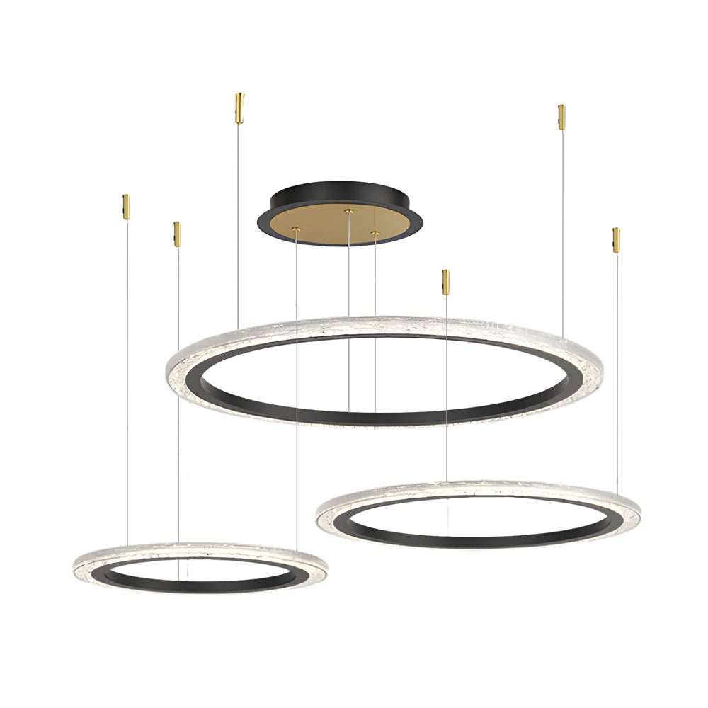 Modern Ring Ceiling Light with Three-Step Dimming