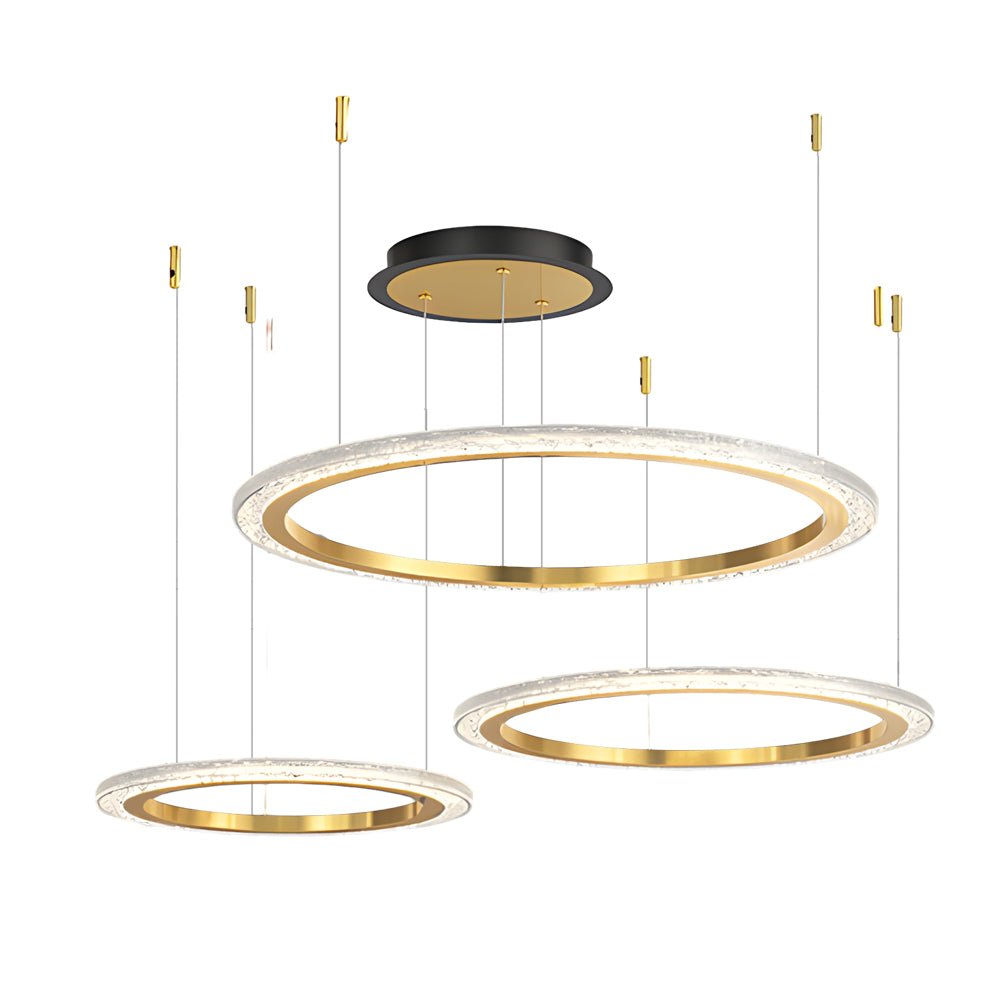 Modern Ring Ceiling Light with Three-Step Dimming