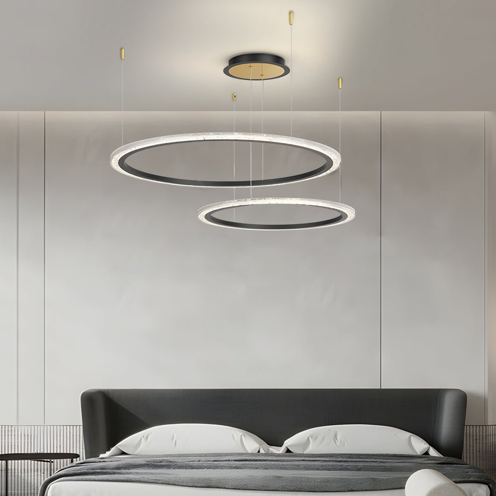 Modern Ring Ceiling Light with Three-Step Dimming