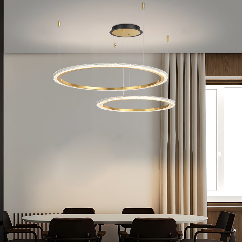 Modern Ring Ceiling Light with Three-Step Dimming