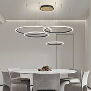 Modern Ring Ceiling Light with Three-Step Dimming