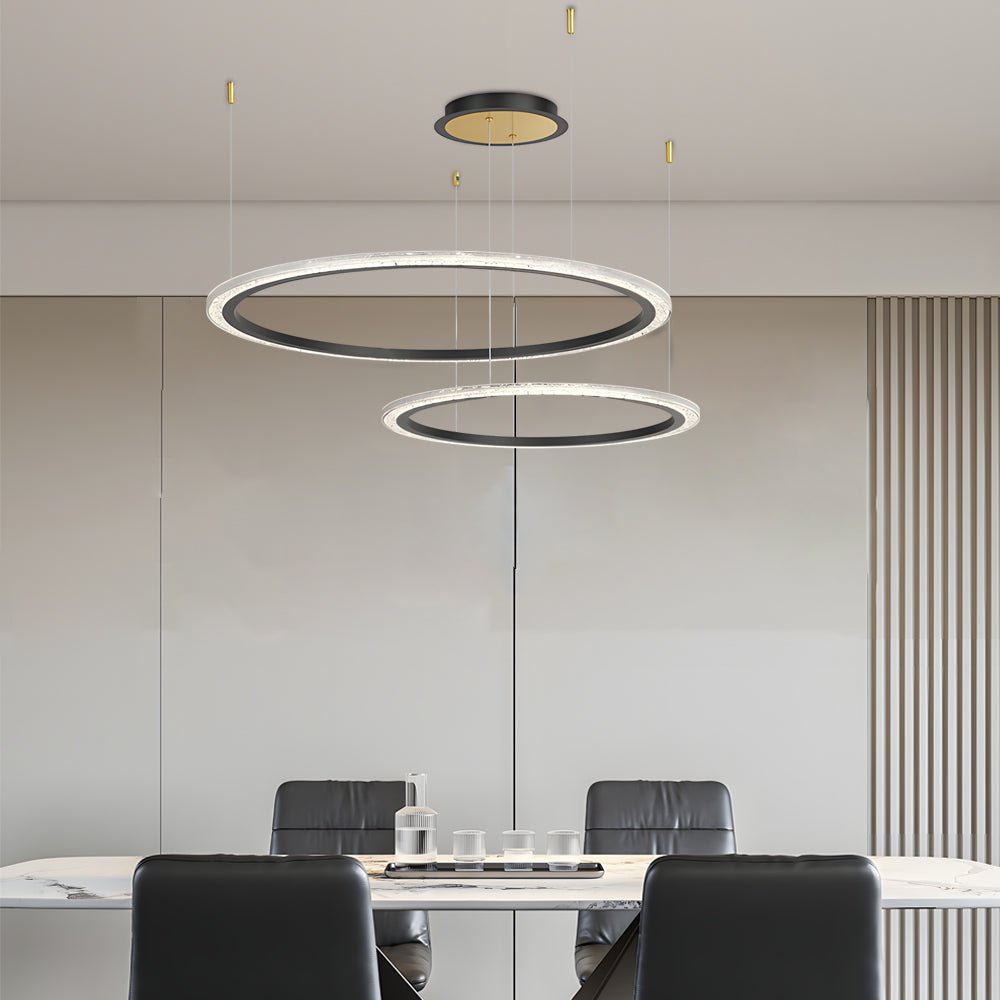 Modern Ring Ceiling Light with Three-Step Dimming