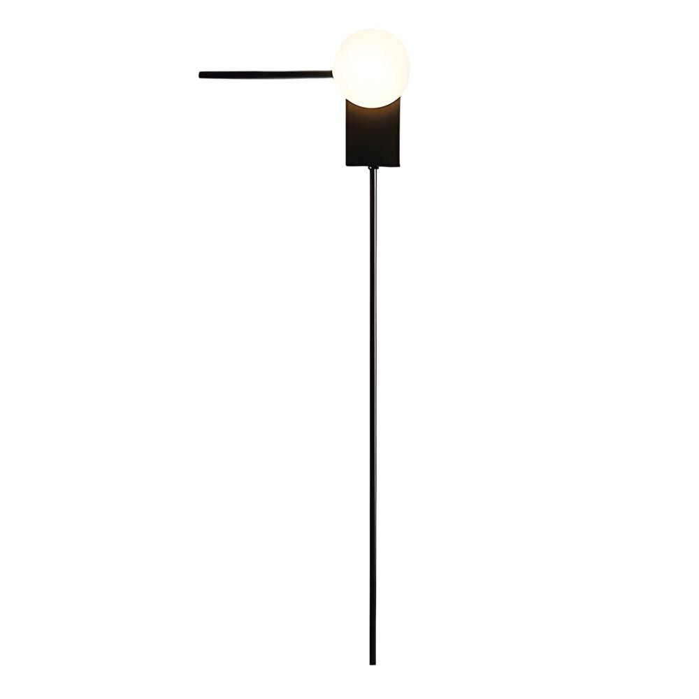 Nordic Glass Ball Wall Sconce – Modern Minimalist Bedroom Light