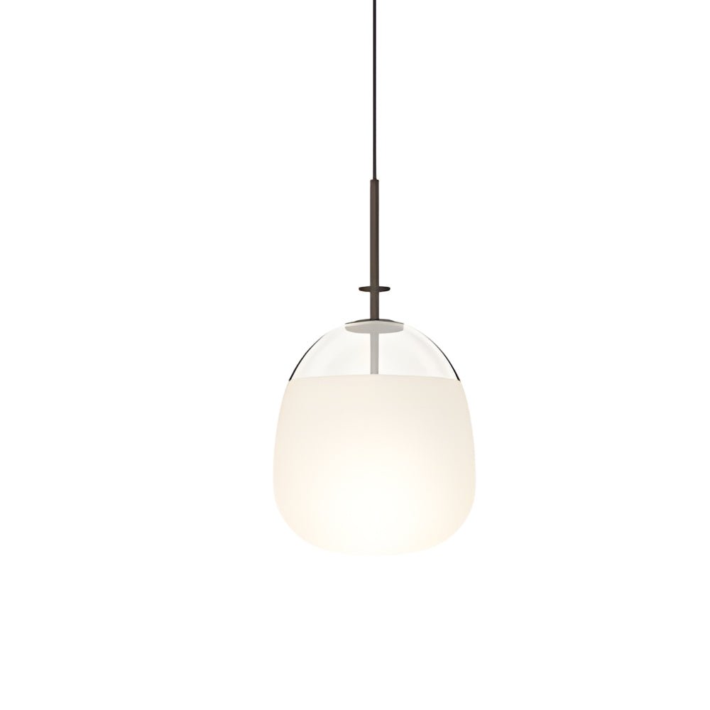 Modern Glass Iron Pendant Light - UFO Ball Chandelier LED