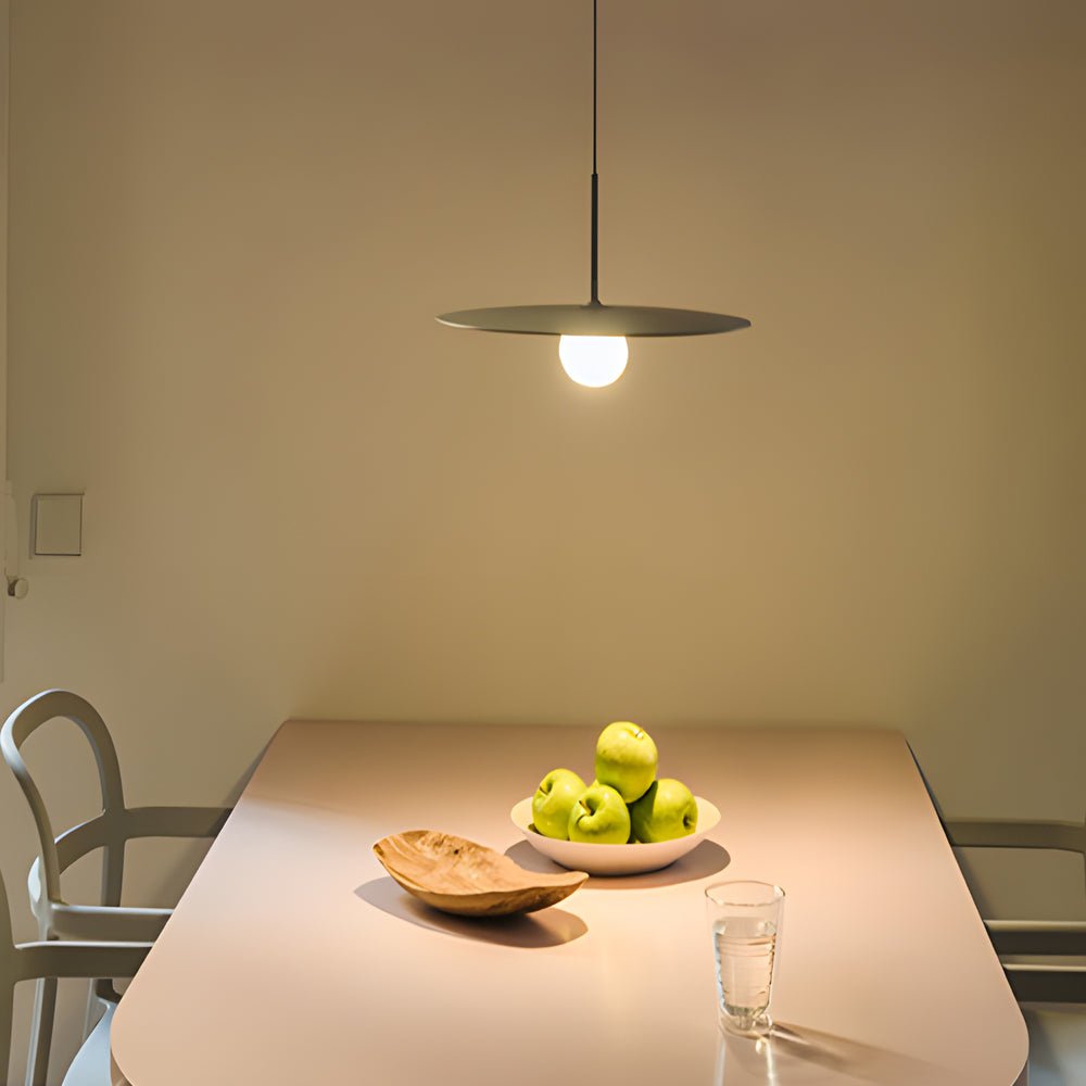 Modern Glass Iron Pendant Light - UFO Ball Chandelier LED
