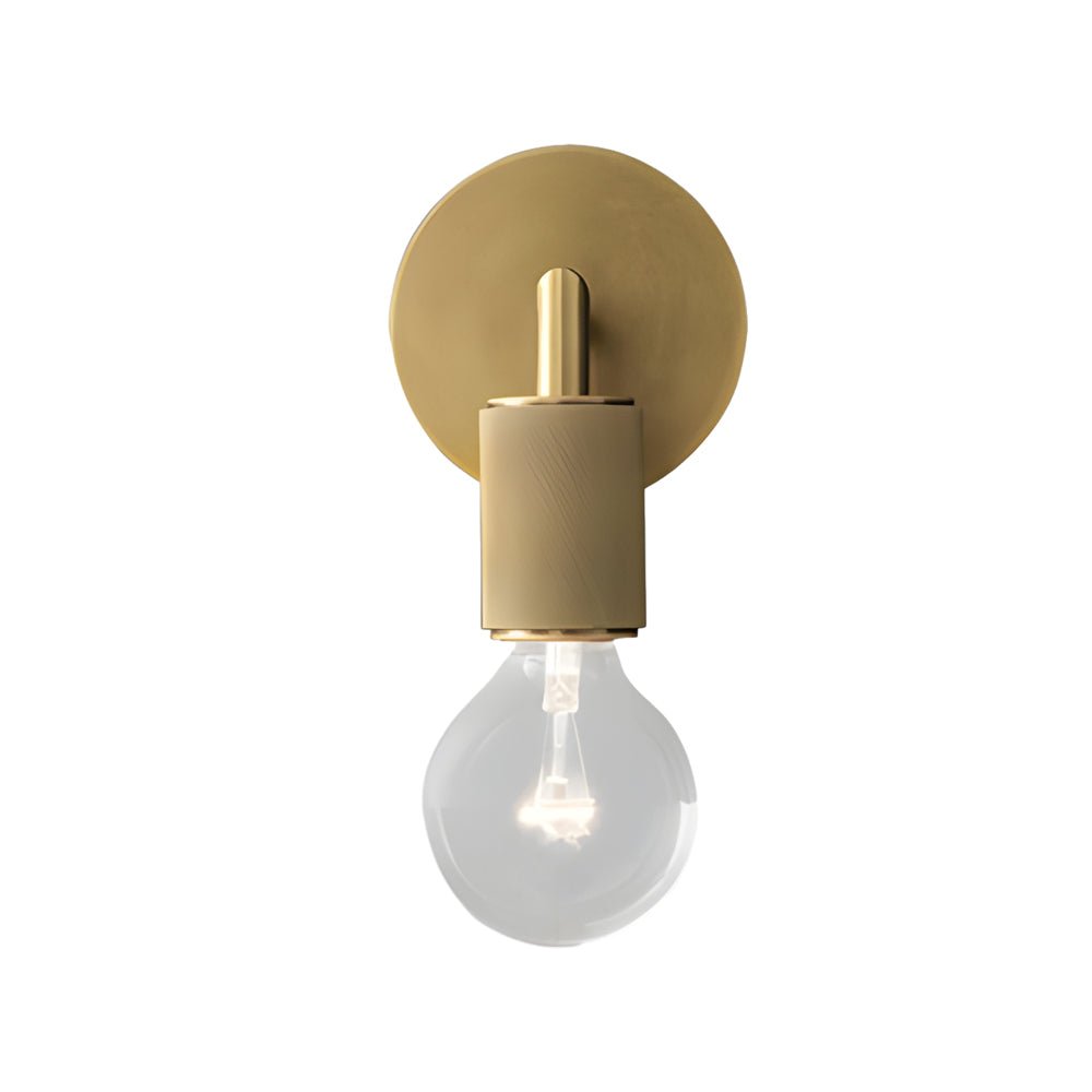 Modern Glass Shade Wall Sconce with Gold Hardware Finish