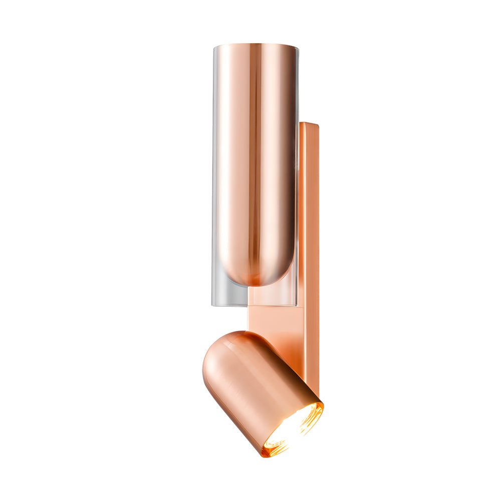 Modern Iron Cylinder Wall Sconce with Adjustable Light Direction