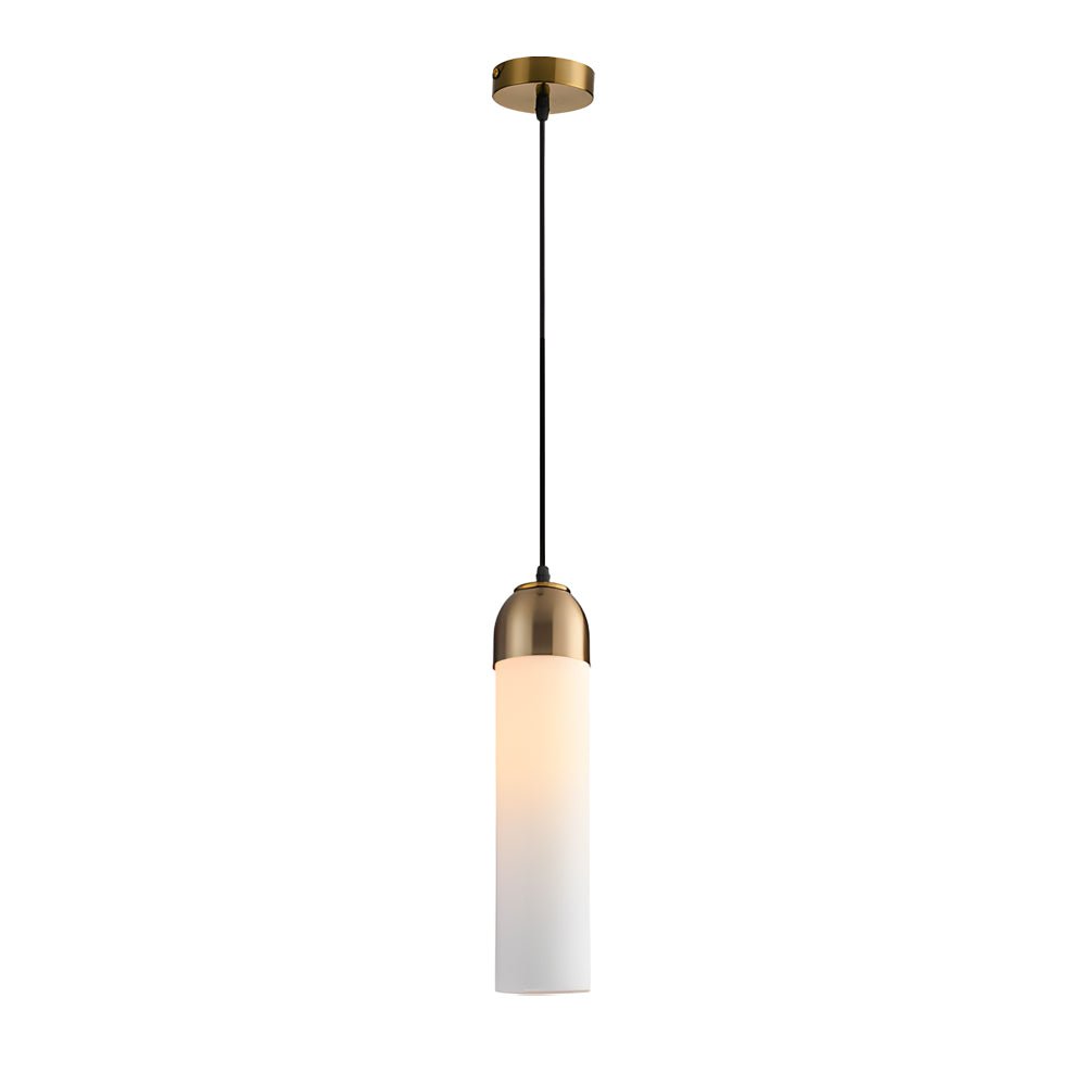 Nordic Glass Tube Pendant Light | Modern Minimalist Hanging Lamp