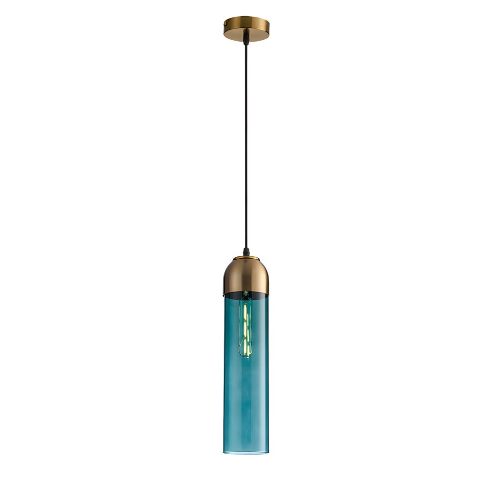 Nordic Glass Tube Pendant Light | Modern Minimalist Hanging Lamp