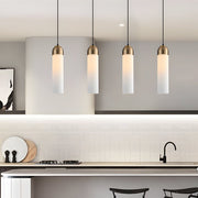 Nordic Glass Tube Pendant Light | Modern Minimalist Hanging Lamp