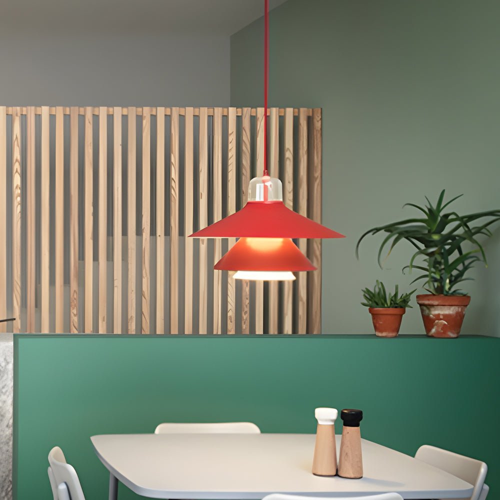 Modern Glass Iron Pendant Light Nordic Minimalist Ceiling Lamp