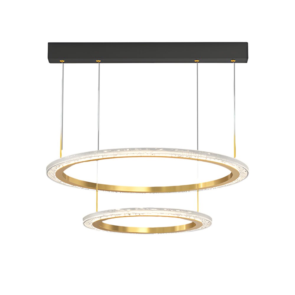 Modern Ring Chandelier with Three-Step Dimming | 2-Ring & 3-Ring