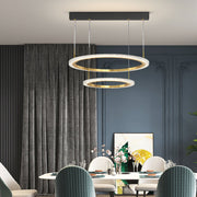 Modern Ring Chandelier with Three-Step Dimming | 2-Ring & 3-Ring